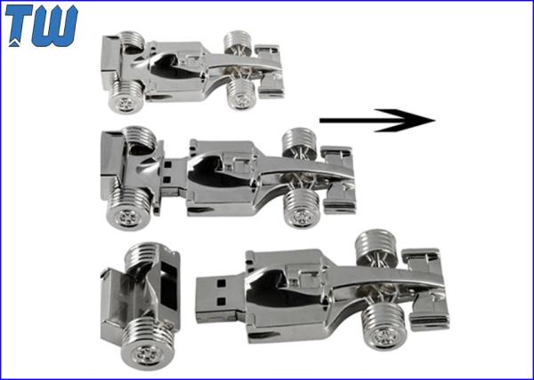 F1 Race Car USB Design 8GB USB Flash Drive Metal Electroplate Color