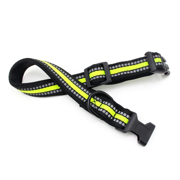 Неопрен выравнивая поводок воротника собаки установил отражательный воротник пряжки быстрого выпуска Webbing с поводком собаки ведущего каната установленным