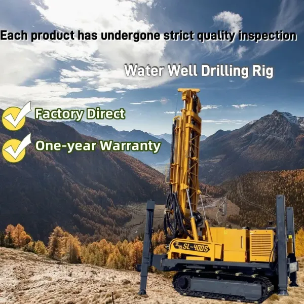 SL400S Máquina rotativa hidráulica de perforación montada en una plataforma de perforación de diamantes