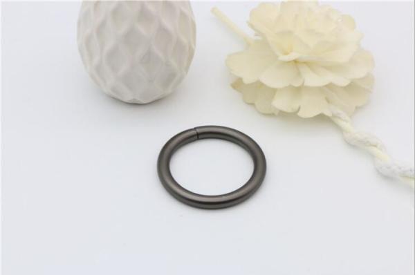 OEM Design 33 MM Gunmetal Color Iron Wire Bag O Rings For Sales