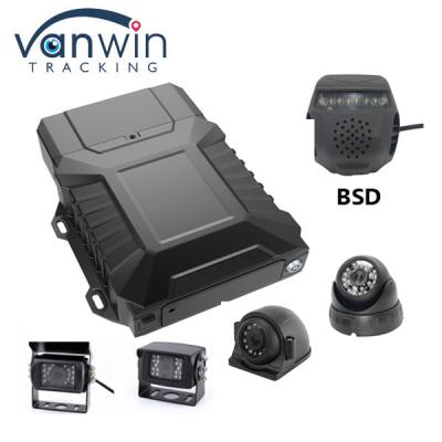 4CH 1080P Mobile DVR Cartão SD Disco rígido ADAS DSM BSD Reconhecimento facial Detecção de fadiga MDVR para ônibus de caminhão