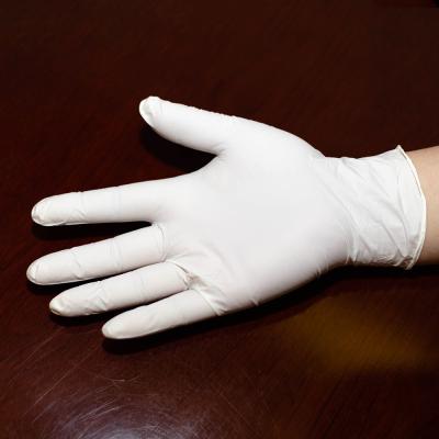 Hospital Use Disposable Sterile Latex Gloves Slightly Powdered /  Powder Free Type
