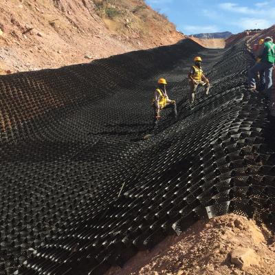 Sistemas plásticos do confinamento de Geocellular do favo de mel de Geocell do HDPE da estabilização de solo 200mm