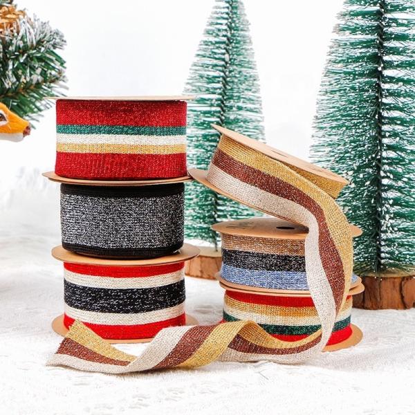 2.6cm Width MSD 2023 Supply Striped Knit Jacquard Ribbon Featured Clothing Accessories