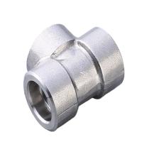 ANSI/ASME Stainless Steel Carbon Steel Threaded Tee Customizable Sizes & Material  Industrial Grade