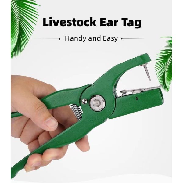 Pig Cow Livestock ID Tags Aluminum Alloy Sheep Ear Tag Applicator