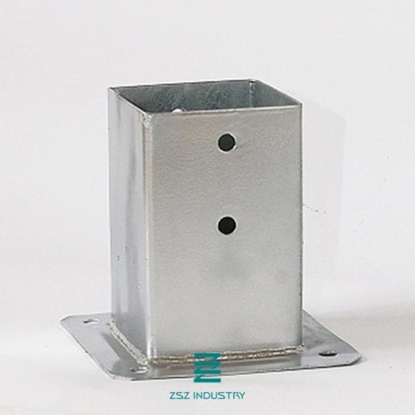 Hot Dipped Galvanized Fence Fittings Clamp Pole Anchor 2mm Thickness 60X40mm