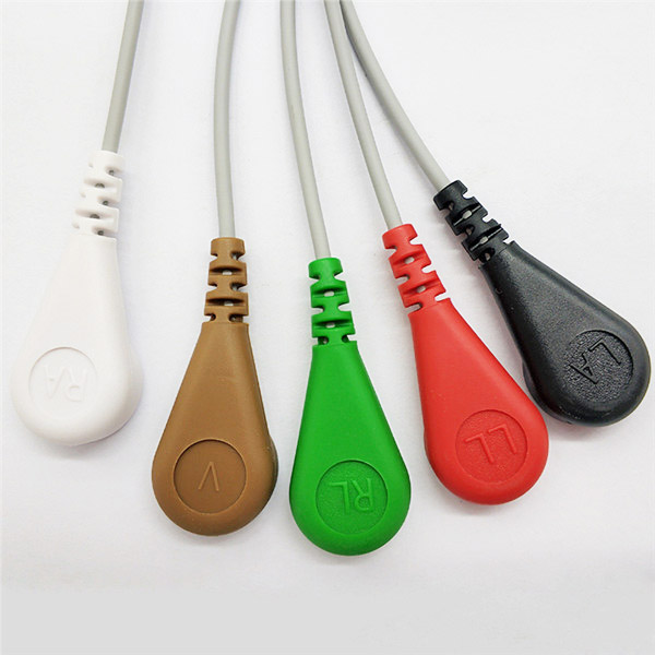 DMS 5 Lead Holter ECG Cable AHA CE/ISO13485 Available For ECGEKG Machine