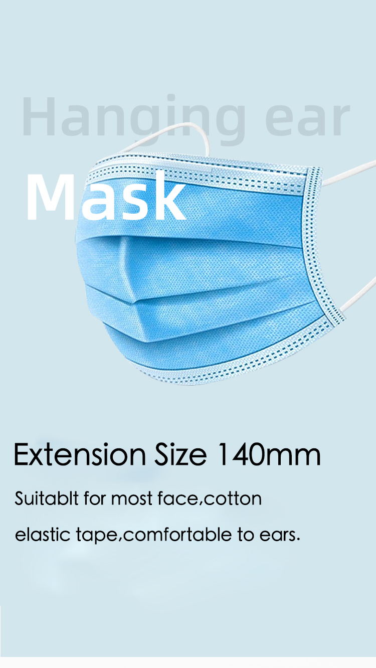 Air Pollution Mask Face Mascaras Medica 3 Ply Disposable Surgical Mask