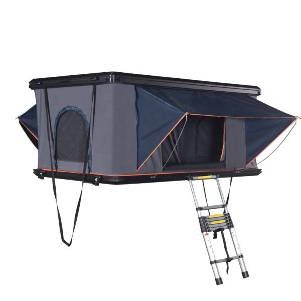 Aluminum Alloy Shell Rooftop Tent for Cars Car Canopy Ladder Side Sunshade Manufacturer Sales for Camping Vehicle Roof Top Tent