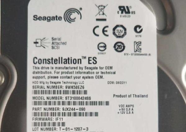 1TB 7.2K SAS Server Hard Disk CA07237-E110 CA07237-E410 New Condition