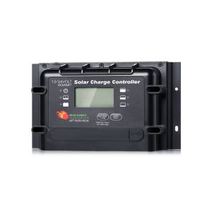 Regulador solar LED LCD IP22 60A 50A PWM para baterías AGM GEL WET Calcio LiFePO4 LTO