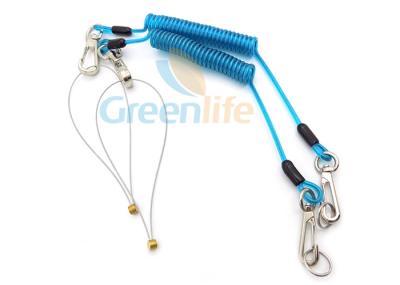 PU TPU Scaffold Spanner Swivelling 1.5M Coiled Cable Lanyard