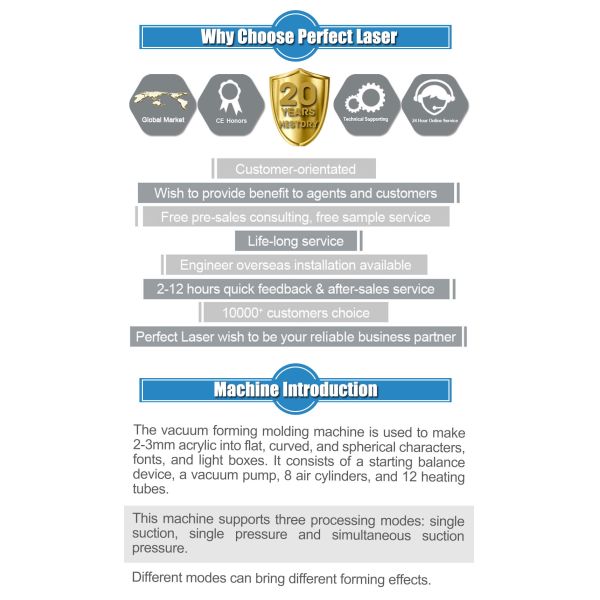 вакуум знаков 3Д автоматический пластиковый формируя машину для акрилового листа ЛЮБИМЦА ПВК ПММА АБС