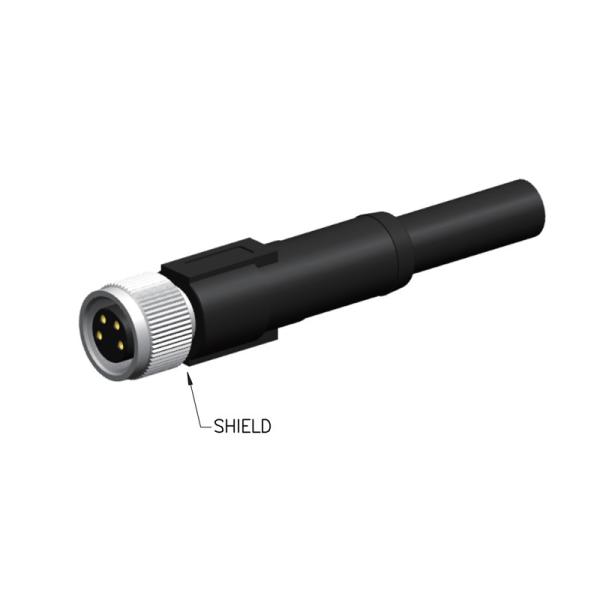 3p Female M8 Waterproof Connector X Cording IP67 With 1m 3m 5m Pvc Length