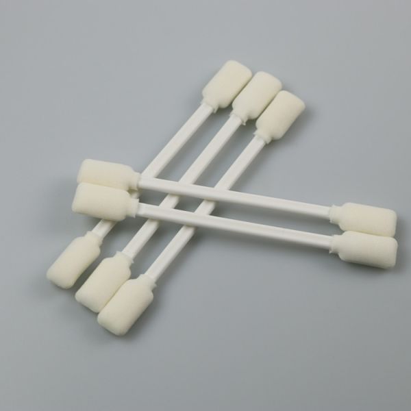 Double Rectangular Flat Sponge Head Disposable Cleanroom Foam Tip Swab
