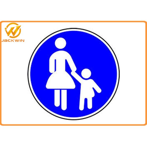 CE Reflective Round Traffic Warning Signs , Water Proof Diamond Road Signs