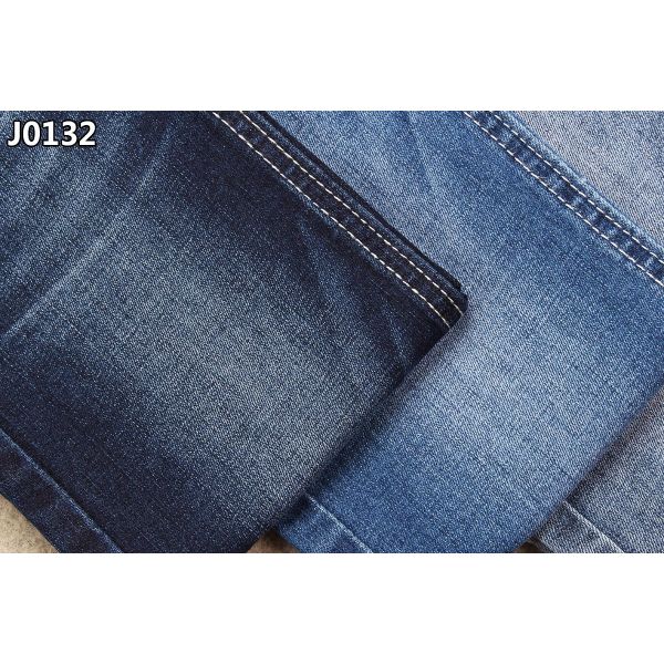 8.5 oz Light Weight Beautiful Slub TR 3/1 Right Twill Stretch Denim Fabric Wholesale