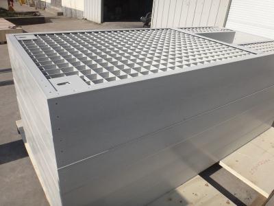 Square Reinforced Molded Fiberglass Grating With 6x6mm Cross Bar