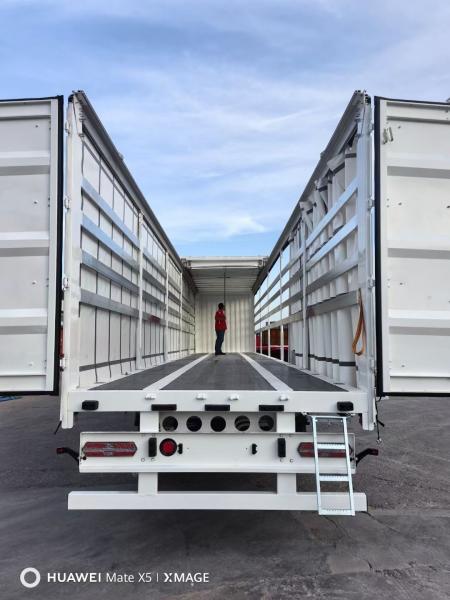 Superlink High Sidewall Stake Tri Axle Drop Side Curtain Ideal For Freight Transport