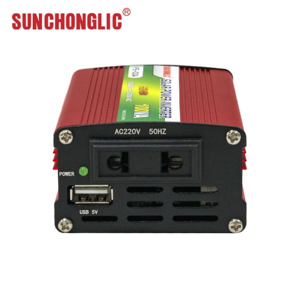 100VA Modified Sine Wave Inverter 12V to 220V Car Power Inverter for Home and Vehicle Use