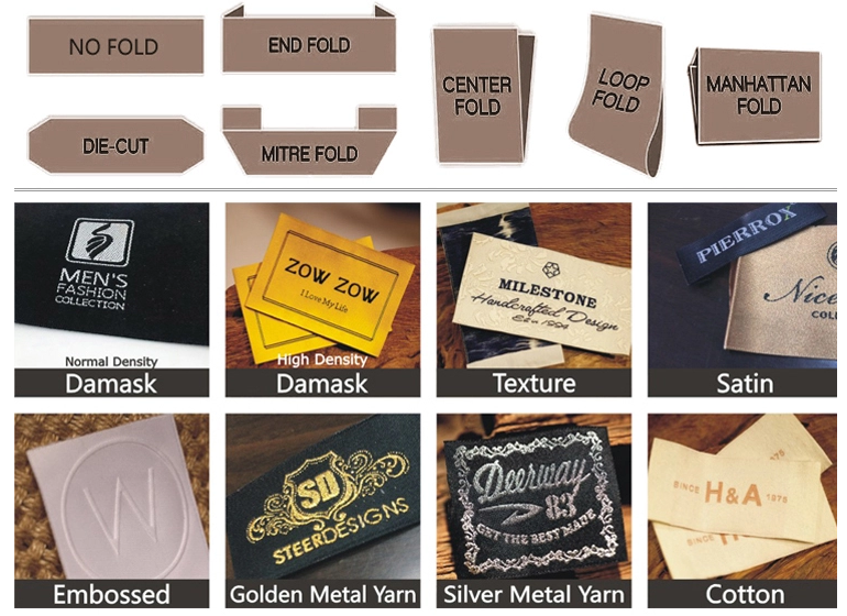 Washable Colorful Woven Logo Labels Ultrasonic Cut Smooth Appearance