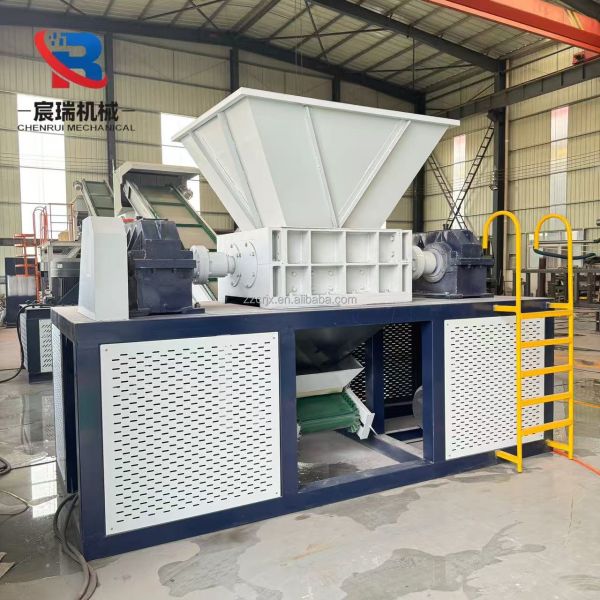 Double Shaft Shredder Machine Multi-Function Solid Waste Plastic Metal Wood Tire Shredder