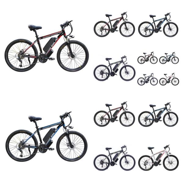 48V Full Suspension Electric Mountain Bike Multifuntional 6061 Alu Alloy Frame