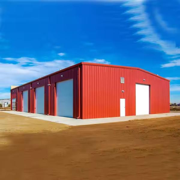 Large Span Steel Construction Warehouse Fire Resistant With Aluminum Alloy Windows