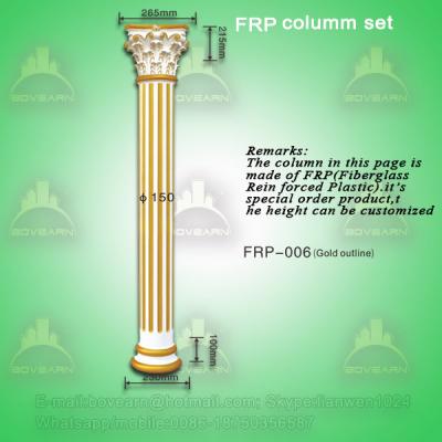 Antique PU roman art pillar column for decoration