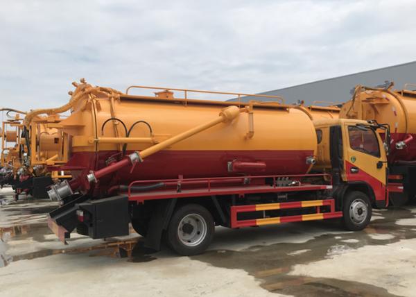 Caminhão da sução da água de esgoto do vácuo de Dongfeng 4X2 LHD 8500Pa