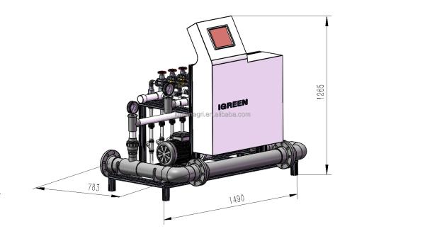 Hydroponics Automated Fertigation Control System For Multi Span Agricultural Greenhouses