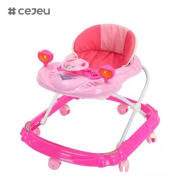 CJ-BLM-314 Baby Walker Multi-functional Anti-O-leg Anti-rollover Folding 6-18 Months Baby Start Car