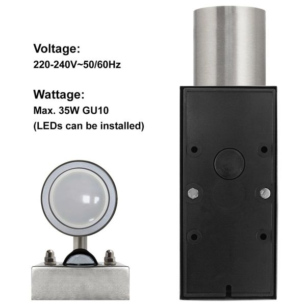 Outdoor IP54 Garden Up Down Wall Light Dusk Till dust to dawn outdoor light(WH-HR-36)