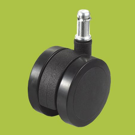wholesale black ring stem pressure brake furniture casters PA PVC