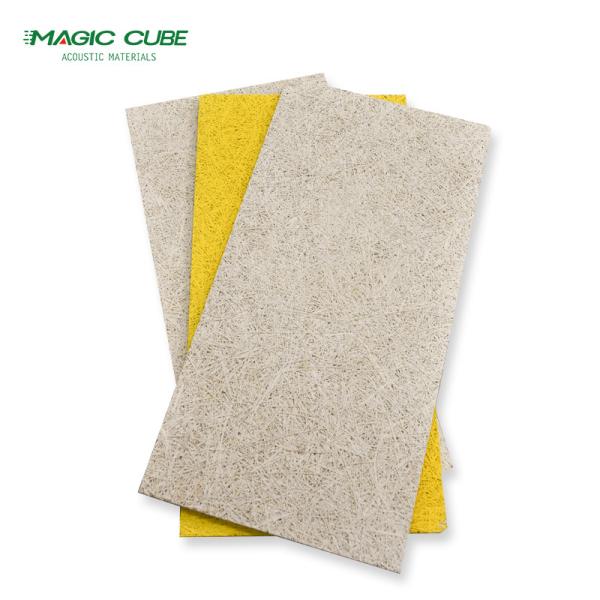 Conference Room sound absorbing 15mm/20mm thickness Indoor Installation hexagon wool wood panel
