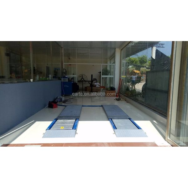 220V Voltage Ultra Flat Plate Test Line for Cars Brake Test Load Test Sideslip