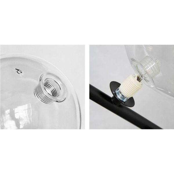 Современная нордическая смертная казнь через повешение привела лампы Dia28/48cm стекла лампы привесные с длинным поляком