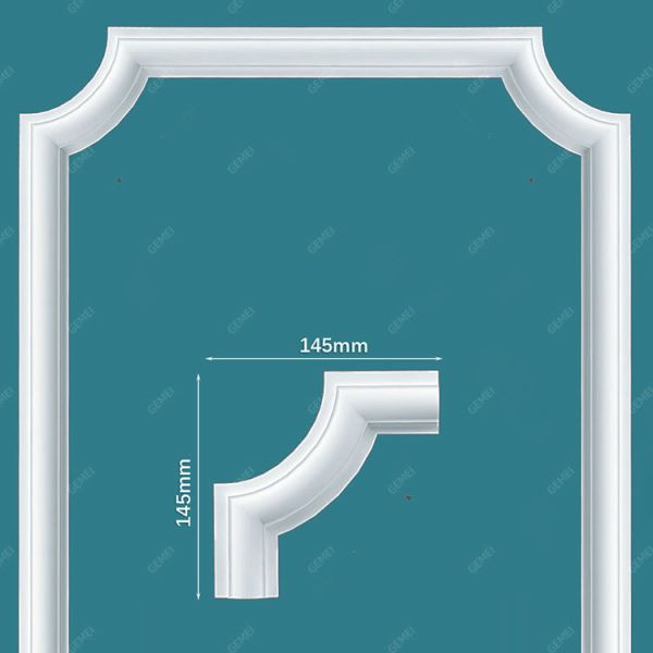 GD-85008 Hot-Sale Pu Foam Flat Fireproof Architectural Corner Mouldings For Church