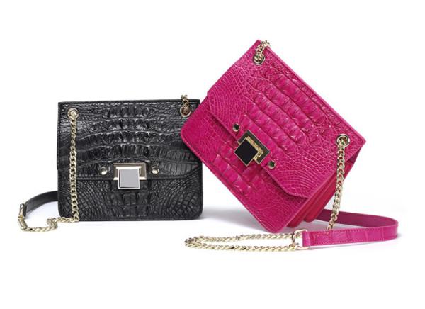 2019 alligator leather one-shoulder cross small square bag fashion crocodile leather ladies bag