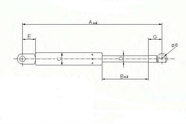 Replacement Gas Struts Stainless Steel Automotive Gas Springs