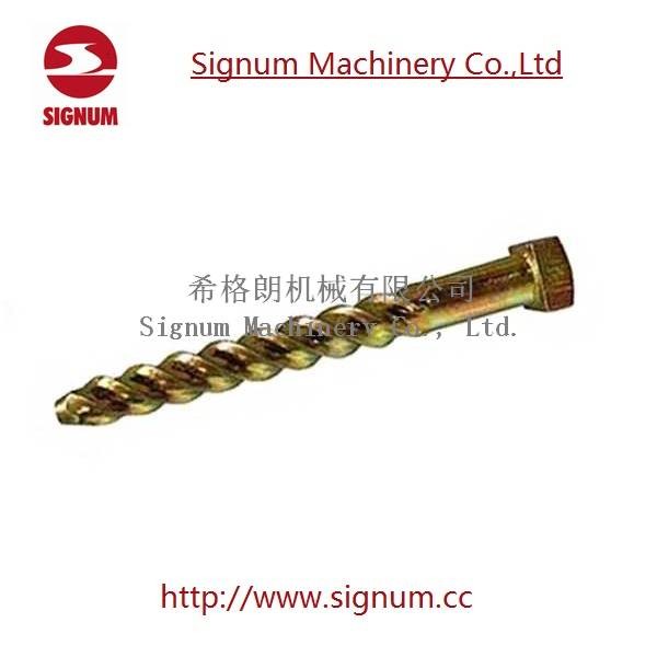 Zinc Plated Railway Screw Spike Professional Fasteners Supplier