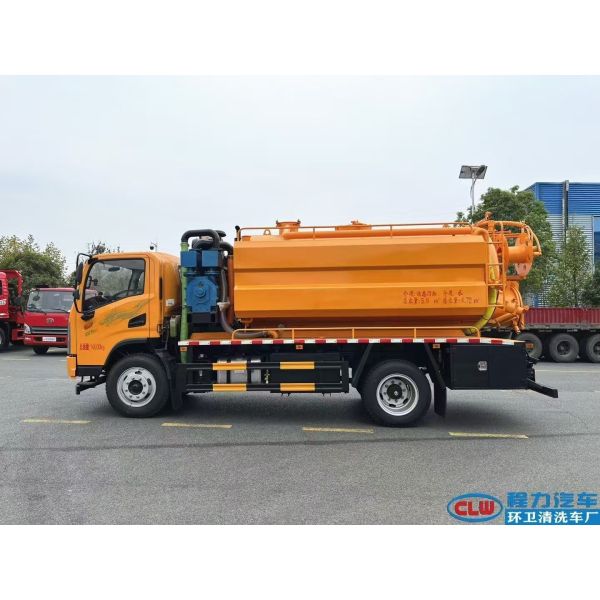 Camion de nettoyage par aspiration sous vide pour eaux usées fécales haute pression Shacman