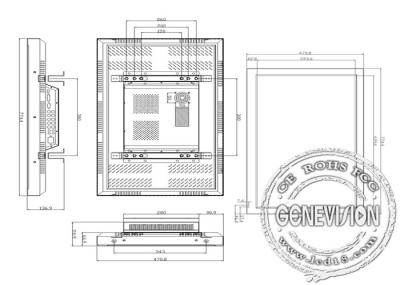 ПАЛ/НТСК/жизненный период длинной жизни АК 100В-240В дисплеев монитора ККТВ ЛКД СЭКАМ ультра тонкий