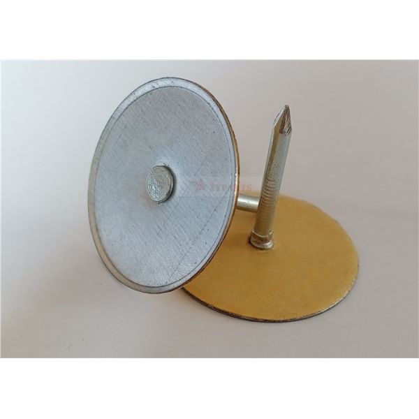 Полукруглая головка диэлектрика углерода стальная прикалывает для фиксируя изоляции стеклоткани на Ductwork металла