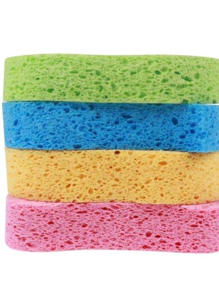 Éponge à récurer en cellulose de cuisine écologique, haute absorption