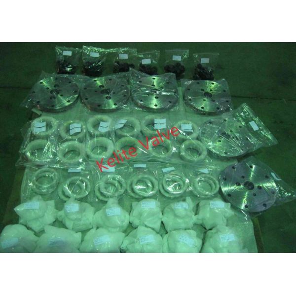 Forged Ball Valve Body Cap Stem Bearing Plate Non Assembled Trunnion