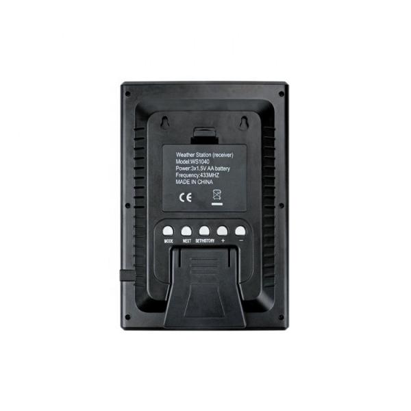 Black And Silver Color Professional Solar Wireless Weather Station With PC Interface