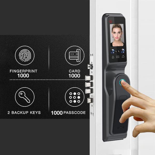 Remote Control Smart Camera Door Lock Tuya Deadbolt Camera Lock