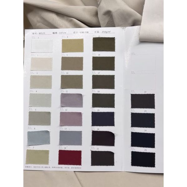 65% Cotton 35% Brocade 254G/M ² 147CM Spring And Autumn Popular Classic Diagonal Casual Style Fabric